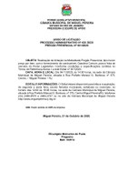 Aviso de Licitação