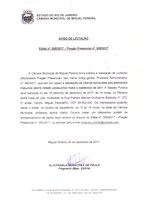 Aviso de Licitação - Edital n° 005/2017